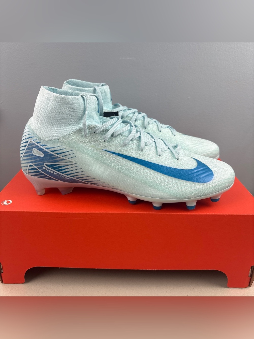 Nike Mercurial Superfly 10 Elite AG Pro Blue Glacier Soccer Cleat Men’s Sz 11